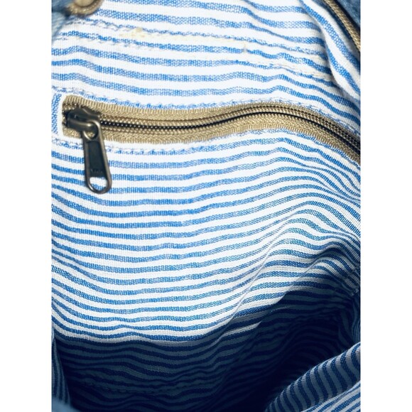 Travelteli Vintage Lot Patchwork Denim Purse Bag Crossbody Adjustable Strap New - Picture 12 of 12